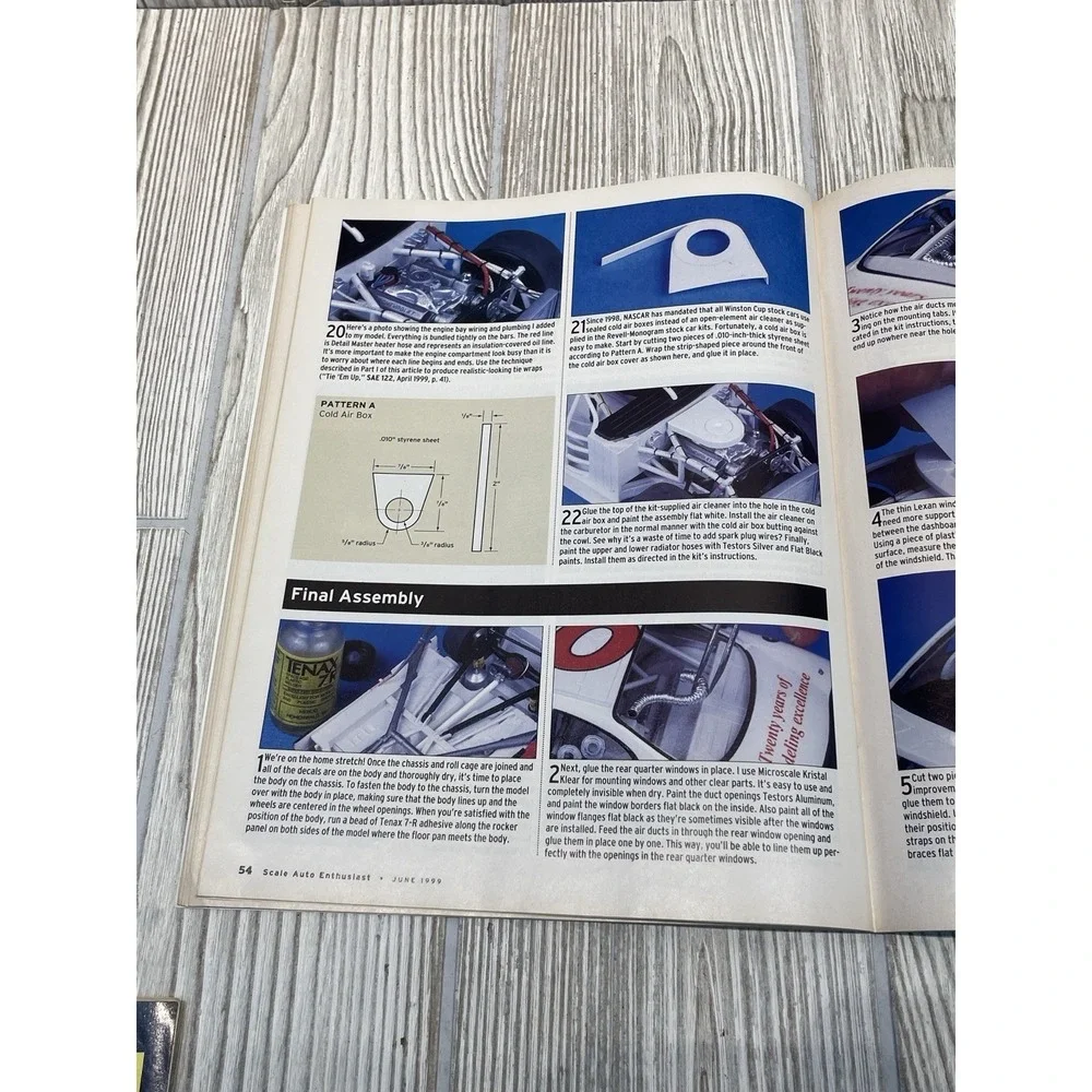 Scale Auto Enthusiast Magazine June 1999 Model Car Concept Ferrari NASCAR